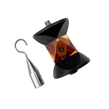 Mini 360 Degree Prism 1/4 Thread Compatible for Leica Total Station GRZ101S Type with Hook