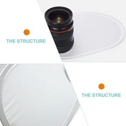 NUOBESTY 30cm Foldable Photography Reflective Board Light Diffuser Portable Mini Reflector for Still Life and Outdoor Studio Photo Lighting