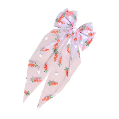 Baby Girls Carrot Hair Clips Pin Easter Bunny HairClips Carrot Hair Barrettes Pin JHE27 (E0-Bow) - color: E0-Bow