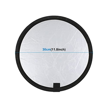 11.8"/30cm 2 in 1 Silver/Gold Folding Photo Studio Reflector Board