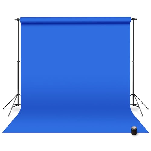 Denny Manufacturing - Seamless Paper Backdrop for Photography, Blue Seamless Paper Roll - Royal Blue (53 in x 36 ft) Includes Free Roll Black Gaffer Tape (2 in x 13 ft) - color: Royal Blue, size: 53 in x 36 ft