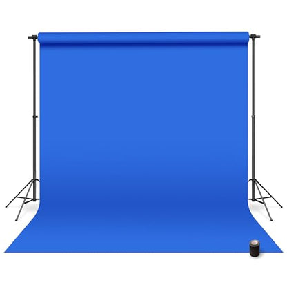 Denny Manufacturing - Seamless Paper Backdrop for Photography, Blue Seamless Paper Roll - Royal Blue (53 in x 36 ft) Includes Free Roll Black Gaffer Tape (2 in x 13 ft) - color: Royal Blue, size: 53 in x 36 ft