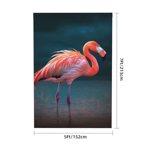 Vivid Flamingo Backdrop Background for Photography 5x7ft Photobooth Professional Photo Backdrop Curtains Video Photography Studio Photo Backgrounds Banner Booth Background Screen Parties - color: Vivid Flamingo