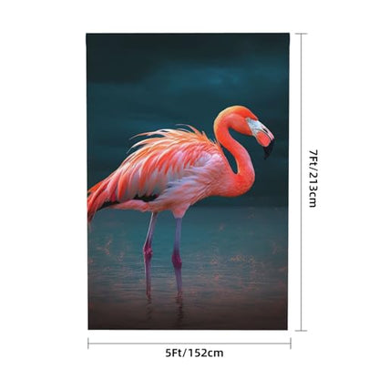 Vivid Flamingo Backdrop Background for Photography 5x7ft Photobooth Professional Photo Backdrop Curtains Video Photography Studio Photo Backgrounds Banner Booth Background Screen Parties - color: Vivid Flamingo