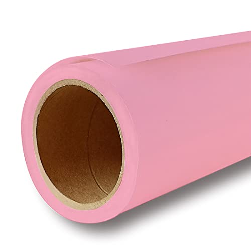 Seamless Photogrphy Background Paper, Paper Backdrop Roll for Photoshoot, 53" x16', Coral, Carnation Pink - color: Carnation Pink, Coral, size: 53"x16'
