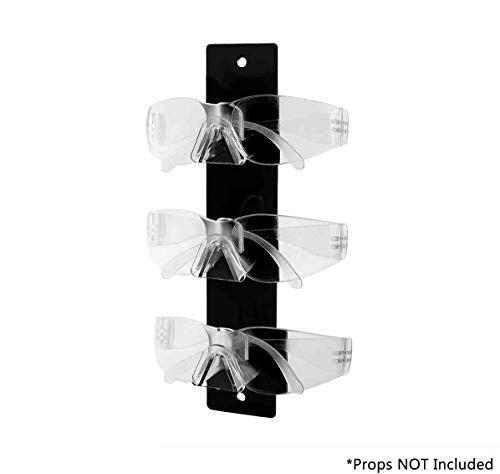 Marketing Holders 2 Pack Glasses Display 3 Pair Holder with Hanging Hardware Eye Doctor Office Retail Locations Sunglasses Organizer Eyeglasses Storage Space Saver Spectacles Warehouses - size: 3 Tier Black