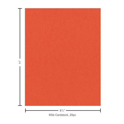 Cdstk Muslin 8.5x11 74lb 25pc Pk ConstructinOrange - color: Construction Orange