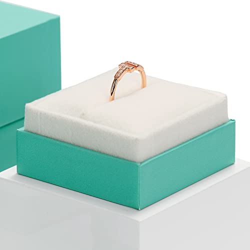 Oirlv Velvet Ring Box Bow-knot Wedding Jewelry Packaging Gift Box Showcase Display - size: Ring Box