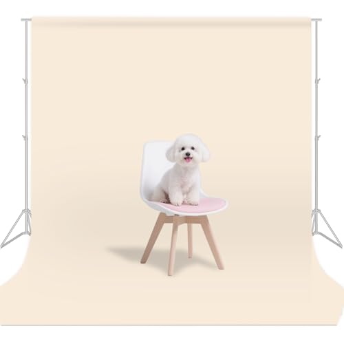 Beige Backdrop for Photoshoot, Beige Background for Portrait, Product Wedding Family Real Estate Photography 7x10FT - color: Beige, size: 7X10 FT