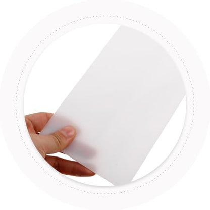SEWACC Acrylic Lampshade Diffuser Panel for LED Ceiling Lights Semi Transparent Milky White Light Diffuser Plate Wear Resistant Lamp Accessory for Uniform Soft Illumination