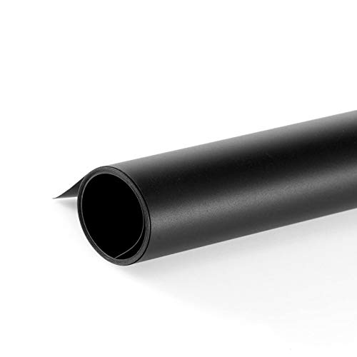 Selens 40X66.5CM 15.7X26INCH Photography Backdrop Matte&Smooth PVC Background Black