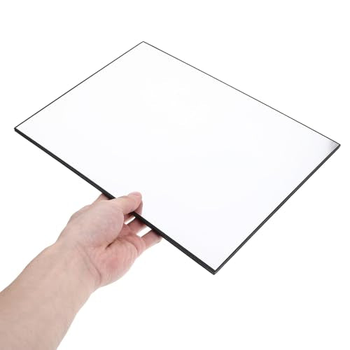 2pcs Photography Reflector Boards Set, Foldable A3 and A4 Size Light Diffusers with White and Black Surfaces, Portable Camera Lighting Reflector for Studio and Outdoor Photo