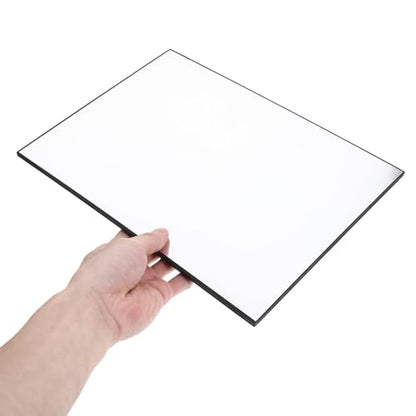 Healeved 2pcs Photography Reflector Boards Foldable Light Reflector Cardboard for Camera Accessories Studio Photo Shoot Lighting Control with Black and White Surfaces, Suitable for Product