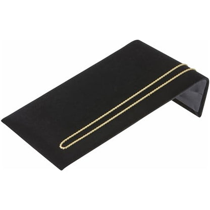 Plymor Black Velvet Bracelet Ramp Display Stand, 4.75" W x 8" D x 2" H