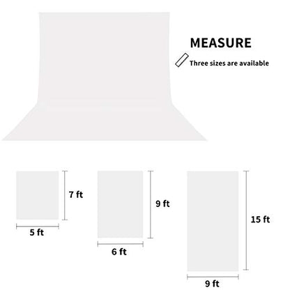ISSUNTEX 5X7 ft Background Muslin Backdrop, Photo Studio, Collapsible High Density Screen for Video Photography and Television-Black/White - color: Black/White, size: 5X7 ft