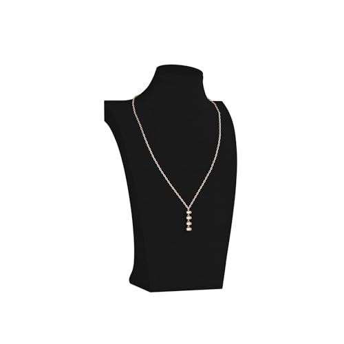 Necklace Bust Display Stand, Necklace Holder, Pendant Chain Necklace Organizer for Women (Black Velvet, L 1PCS) - color: Black Velvet, size: 11.4" Height (1pc)