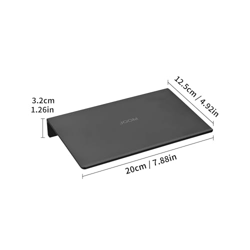 JOOM Small Metal wall Floating Shelf - Metal Wall Shelf, Black Floating Shelf, Small Bathroom Shelf, Display Shelves for Living Room/Kitchen/Bedroom (Black, 8Inch) - color: Black, size: 8 Inch