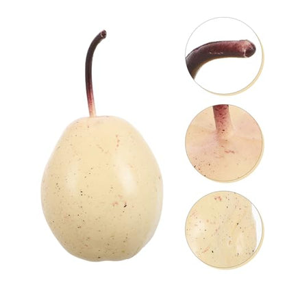 UPKOCH Artificial Pears Faux Fruits Plastic Realistic Pear Decorations 1pcs Food Display Props for Home Kitchen Restaurant Table Ornament