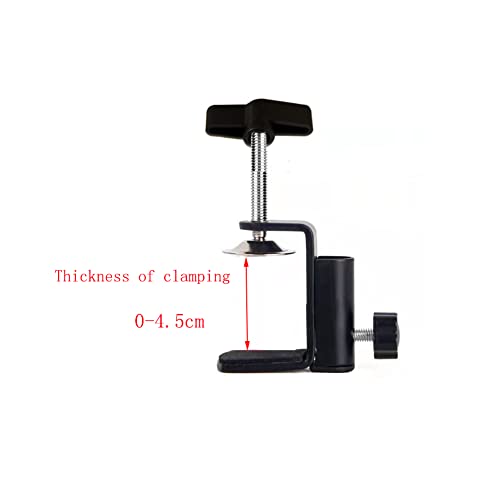 Desk Table Mount Clamps, 4 Pack Universal Desk C-Clamp with 1/2" Thread Hole for Swing Arm Magnifying Desk Lamp Microphone Camera (A) - size: A