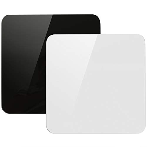KINJOEK 12 x 12 Inch Acrylic White & Black Reflective Display Table Riser Backdrops for Professional Product Photography, 30 x 30 cm Background Boards for Product Table Top Photography Shooting - color: White-Black, size: 2PCS 12x12"