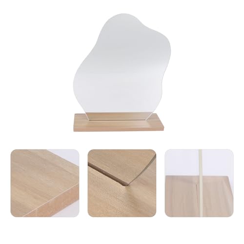 Irregular Desktop Makeup Mirror Vertical Lady Vanity Mirror for Home Decoration and Photography Props