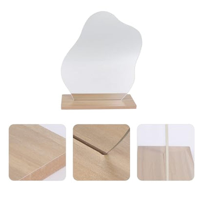 Irregular Desktop Makeup Mirror Vertical Lady Vanity Mirror for Home Decoration and Photography Props