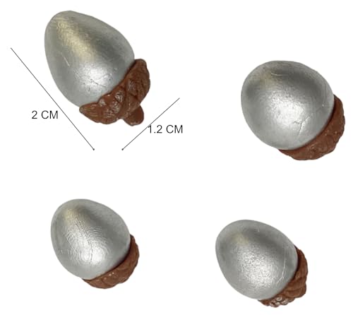 Mini Acorns for Crafts15 Silver Acorn Garden Display Minimal Decoration