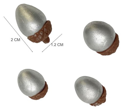 Mini Acorns for Crafts15 Silver Acorn Garden Display Minimal Decoration