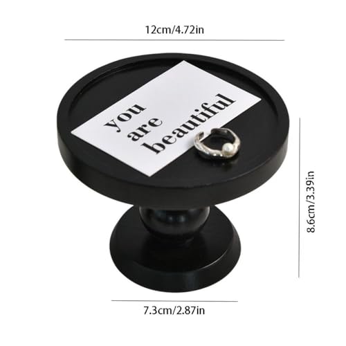 High Legged Tray,Jewelry Storage Rack,Aromatherapy Display Holder,Wooden Storage Tray,Jewelry Display Tray,Multi-Function Pedestal Plate Stand