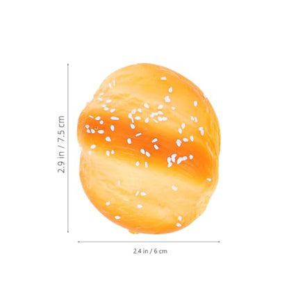 NUOBESTY 3Pcs Fake Breads Artificial Bread Simulated Play Food Toy for Kitchen Model Decorations Photography Props
