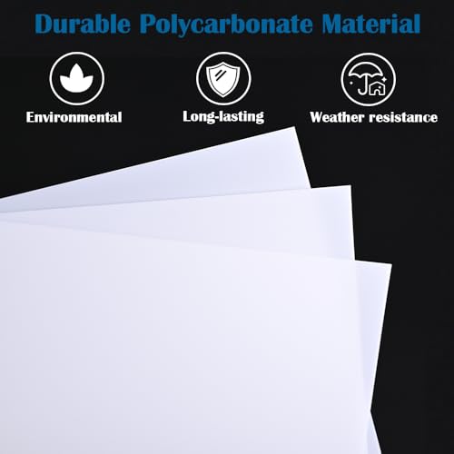 LED Light Diffuser Board Diffusion Cover Sheet Anti-Glare for Soften Ceiling Light LED Downlight, Spotlight, Led Panel, Track Light (11.8x11.8x0.039in)