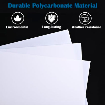 LED Light Diffuser Board Diffusion Cover Sheet Anti-Glare for Soften Ceiling Light LED Downlight, Spotlight, Led Panel, Track Light (11.8x11.8x0.039in)