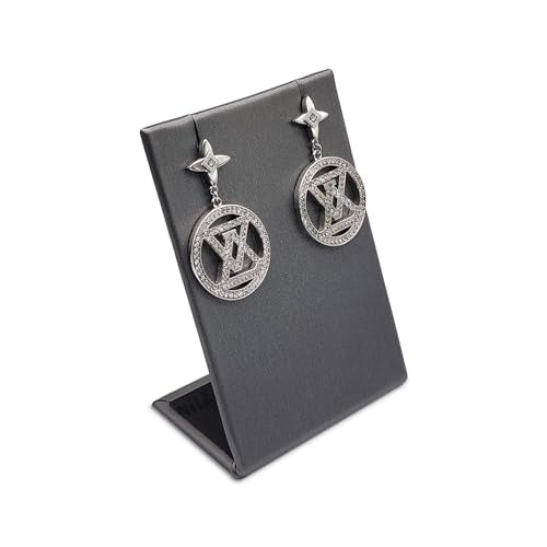 MOOCA 6 Pcs Steel Gray Faux Leather Earring Display Stand Necklace, Pendant Jewelry Organizer Display Holder for Earring, Pendant, Necklace Stand for Showcase, Steel Gray - color: Steel Grey Faux Leather