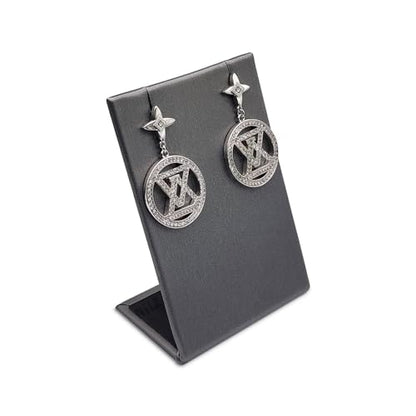 MOOCA 6 Pcs Steel Gray Faux Leather Earring Display Stand Necklace, Pendant Jewelry Organizer Display Holder for Earring, Pendant, Necklace Stand for Showcase, Steel Gray - color: Steel Grey Faux Leather