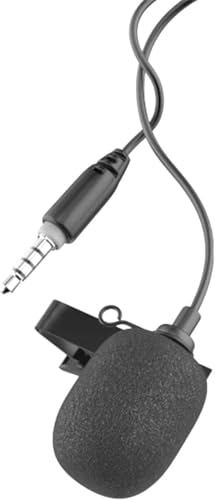 3PCS Black Metal Tie Lavalier Microphone Clip, with 3pc Lapel Mic Windscreen Foam Covers, Lapel Accessories for Fixing