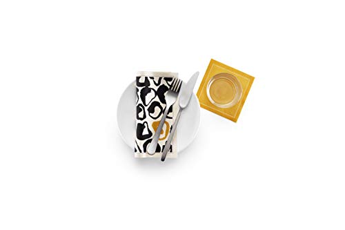 MY DRAP Formal Food Recycled Cotton Luncheon Napkin, Animal Print, 12 Units per roll - color: Animal Print