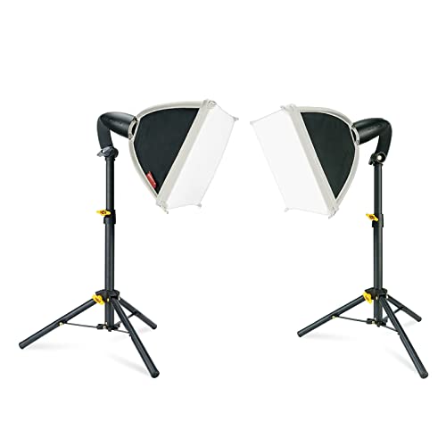 LINCO Lincostore Mini Softbox Lighting Kit 8x8inch, Table Top Photography Lighting for Studio Lighting, Portable Small Softbox Light for Photography Video Portrait Table Top Desk Light