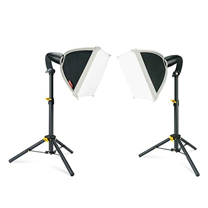 LINCO Lincostore Mini Softbox Lighting Kit 8x8inch, Table Top Photography Lighting for Studio Lighting, Portable Small Softbox Light for Photography Video Portrait Table Top Desk Light