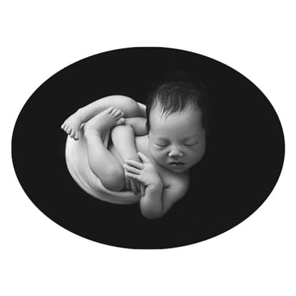 Orraphtstu Newborn Photography Posing Fabric Baby Beanbag Backdrop Props Stretch Blanket for Professional Studio Photoshoot (Black) - color: Black