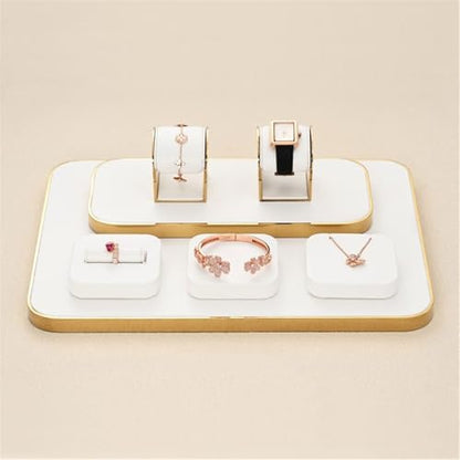 Jewelry Towers 7 Pieces Jewelry Display Stand Light Luxury Ring Bracelet Watch Necklace Counter Jewelry Display Props Display Stand Jewellery Stand Display