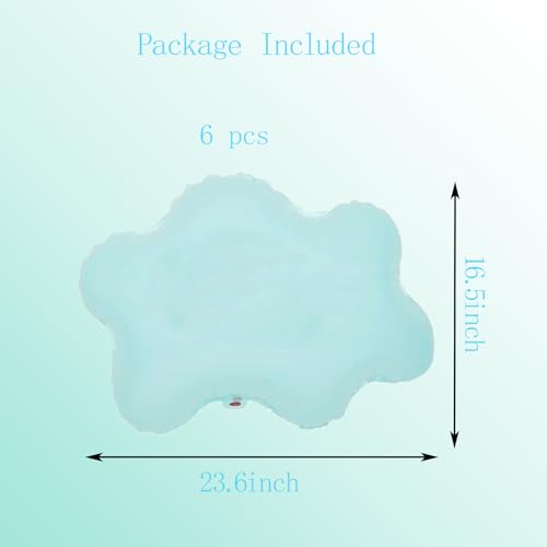 Cloud Balloons Foil Mylar Cloud Balloons for Birthday Party Decorations Supplies (Light Green) - color: Light Green