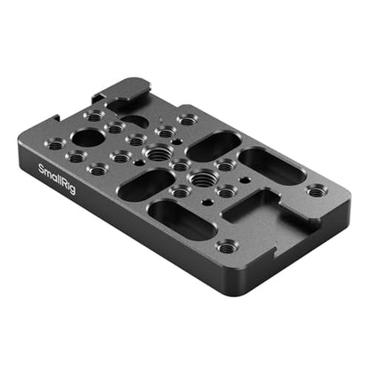 SMALLRIG Extension Cheese Plate, Multifunctional Mounting Plate with 1/4" and 3/8" Threaded Holes, Cold Shoe Mounts, and 3/8"-16 Locating Hole for ARRI, Fits for Camera Rig, DSLR Accessories - 4887