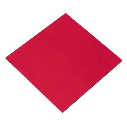 MECCANIXITY Stained Glass Sheet Mosaic Tile 3.9 Inch x 3.9 Inch Red Stained Glass Sheets for Crafts DIY, Art Project - color: Red