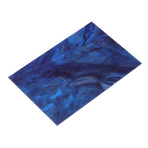 MECCANIXITY Stained Glass Sheet Mosaic Tile 7.9 Inch x 5.9 Inch Midnight Blue Stained Glass Sheets for Crafts DIY, Art Project - color: Midnight Blue