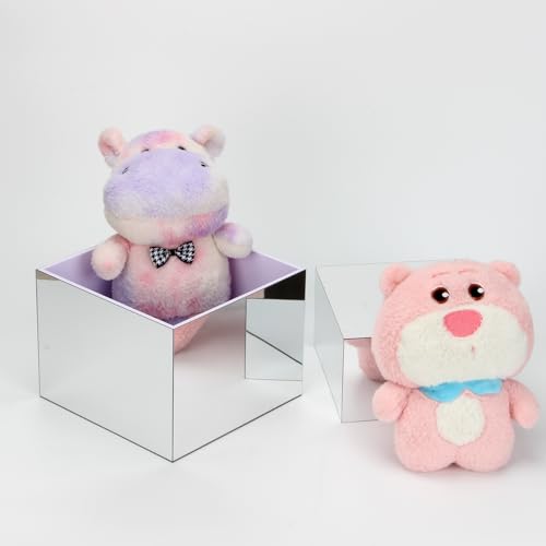 Acrylic Silver Mirror Display Riser, 3 Pcs Glossy Silver Risers for Display Food Display Lifter Nesting Display Risers Hollow Bottom, Acrylic Box Rack Perfume Cosmetics Collection Stand - color: Silver