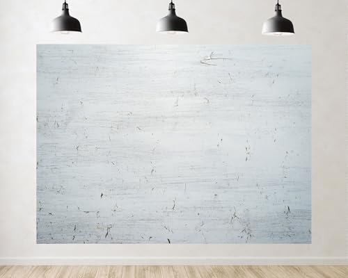 Trykid 15x8ft White Distressed Wood Backdrop Textured Rustic Vintage Surface Photography Background Classic Home Themed Party Decoration Tapestry Photo Booth Prop Fabric - size: 15x8ft