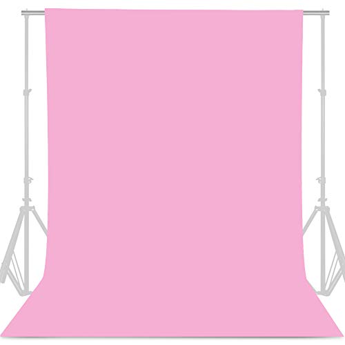 GFCC Pink Backdrop Photography Background - 10ftx10ft Pink Photo Backdrop for Photoshoot Photography Background Screen Video Recording Curtain - color: Pink, size: 10ftx10ft