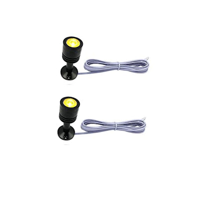 Taysing LED Mini Spotlight Indoor Picture Lights Artwork Lighting Art Lights Without Power Supply 2 Pack (Orange) - size: Orange