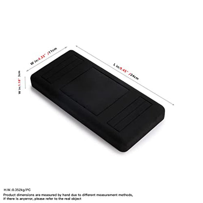 Oirlv Premium Black Microfiber Jewelry Tray Showcase Jewelry Display Stand for Selling Ring Necklace Display Tray(TT07002) - size: Ring+necklace+ring tray