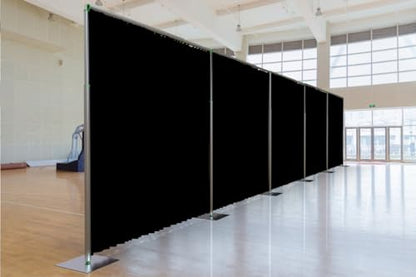 Adjustable Heavy Duty Portable 10FT X 50FT Pipe and Drape Backdrop Kit (Black Drape) Quick Set Up Without Tools for Wedding&Party&Event&Photography&Show&Display (10FT X 50FT & Black Drape) - size: 10FT x 50FT & Black Drape